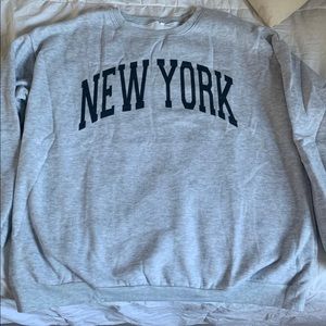 Oversized trendy crewneck